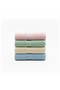 Colorful Cotton Towel Set 60x110 cm – 4 Pieces with Bag