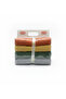 Colorful Cotton Towel Set 60x110 cm – 4 Pieces with Bag - 2