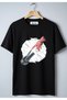 Play Wear Unisex Bowl Mold Motorcycle Enthusiasts Design Printed T-Shirt