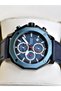 Functional Navy Blue Color Leather Cord Men's Wristwatch - 2
