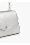 Textured Crossbody Bag with Detachable Chain Strap - 4