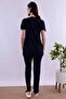Effortt Navy Blue Maternity Pajama Set - 4