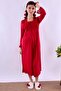 Cotton Maternity Nightgown with Breastfeeding Feature Effortt - Cherry - 5