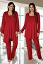 Comfortable Cut Maternity Nightgown with Cotton Breastfeeding Feature Effortt - Cherry - 8
