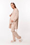 Effortt Coffee Pajama Set for Pregnant Women with Dressing Gown - 3