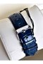 Functional Navy Blue Color Leather Cord Men's Wristwatch - 4