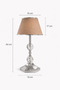 H Series Hexagonal Leg Table Lamp Shade Metal Leg Fabric Head Decorative Lighting - 3