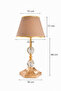 H Series Hexagonal Leg Table Lamp Shade Metal Leg Fabric Head Decorative Lighting - 3