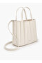 Pleated Tote Bag with Pouch - 5