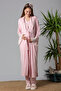 Effortt Pink Dressing Gown Maternity Pajama Set