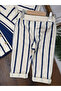 Striped Safari Front Button Jacket and Bodysuit 3-Piece Baby Boy Set - 3