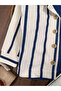Striped Safari Front Button Jacket and Bodysuit 3-Piece Baby Boy Set - 6