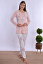 Cotton Fabric Maternity Set with Breastfeeding Features 4 Pieces Effortt - Powder - 7