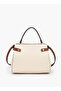 حقيبة يد مطرزة بشعار العلامة التجارية مع حزام قابل للتعديل - 5