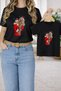 Mother Child Combination Oversized T-Shirt – Mother & Child Twin T-Shirt Baby in Your Arms Printed (Single Price)