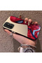 Samsung Galaxy M13 Compatible Silicone Edge Hard Back Case Couple Phone Case Spider Man Patterned - 2