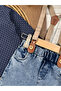 Stretch Fabric Denim Pants with Suspender Belt and Bow Tie for Baby Boy/Child Set - 3