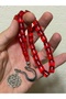 Transparent Fire Amber Rosary - 3