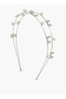 Hairband with Floral Pearl Accent - 2