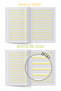 Writing Pad with Guided Lines and Vertical Lines |   Large Size |   Set of 2 |   Primary School Writing Notebook - 2