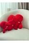 Knitted Heart Pillow - Puffy Pillow - Valentine's Day Heart Gift Pillow - Love Pillow (2 Pieces) - 2