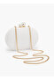 Solid Clutch with Detachable Chain Strap - 5