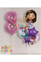 Gabby Dollhouse 8 Year Old Concept Birthday Party Balloon Set