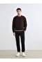 Lcw vision brown crew neck men's sweatshirt - 2