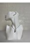 Women's Silver Color Star Figured Stone Thin Chain Necklace – Elegant and Stylish - 3