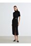 Mock Neck Buckle Detailed Dress - 3