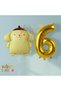 Kuromi Concept Pompompurin and 6-Year-Old Number Balloon Birthday Party Balloon Set