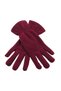 Women's Winter Burgundy Thermal Fleece Gloves - Fleece Scarf Set of 2 Scarf Glove Set - 3