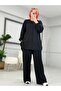 Sewn Detailed Sports Suit Black - 5