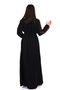 Ladies Printed Jalabiya - Full-Sleeve crepe Dress with belt and All Over Prints - 5