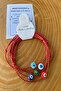 5-Color Glass Evil Eye Bead Marteeniçka Lucky Bracelet