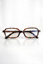 Oval Round Bone Transparent Women Men Unisex Blue Light Protection Screen Goggles Glasses