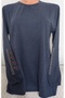Er clothing winter cotton jersey blouse long sleeve crew neck embroidered lace - 3