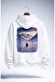 Unisex Oversized but Why Nihilist False Penguin Back Printed Hooded Sweatshirt - 3