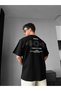 404 Text Printed Oversize T-Shirt - 100% Cotton Streetwear T-Shirt with Big Motivational Pattern on the Back - 5