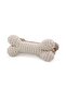 Bone Shaped Cream Knitted Pet Toy - 15 - 16 cm - 3