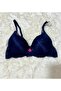 Lace Detailed Non-Padded Underwire 3-Piece Bra Set in Red, Black, and Navy Blue - 2