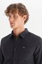 100% Cotton Regular Fit Classic Collar Velvet Shirt with Pockets - 5