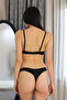 Women's Supported Bra Set Black - 6