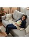 1Lt Pink Plush Thermal Hot Water Bag with Lighted Teddy Bear Figure for Office Home Office Personal Care - 2