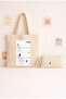 Lonely Penguin Story Cloth Bag & Pen Holder – Minimal Design Set