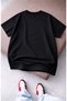 Unisex but Why Lone Penguin Printed T-Shirt, Oversized Nihilist Penguin Themed Crew Neck T-Shirt - 2