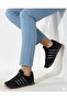 Women's Black Sports Shoes Lightweight Flexible Comfortable Non-Slip Sole Walking Shoes - 4