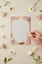 A5 Floral Notepad – 110 Gr Thick Paper Notepad 50 Sheets Notepad - 3