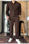Ottoman Corded Fabric Shirt and Pants Set of 2 - 2