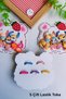 Girls' Rubber Buckle with Girl Figure (5 Pairs - 10 Pieces) - 2
